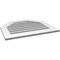 Ekena Millwork Octagonal Top Surface Mount PVC Gable Vent: Functional, w/ 3-1/2"W x 1"P Standard Frame, 30"W x 26"H GVPOT30X2601SF - alternate 3